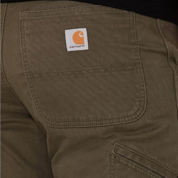 Carhatt Mens Rugged Flex Relaxed Fit Canvas DoubleFront Utility Work Pant - Picture 7 of 7